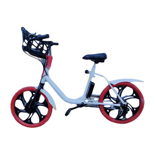 Uhlíková 20" elektrické mestské bicykle s košíkom