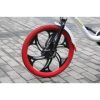 Uhlíková 20" elektrické mestské bicykle s košíkom