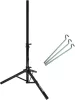 Prémiový X trojnožkový oceľový stojan pre parabolickú anténu – ideálny na kempovanie, balkón, terasu a záhradu, 2 metre.