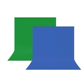   Materiál na pozadie Hakutatz Zeleno-modrého štúdia, 150 cm x 190 cm + 4 upevňovacie háky