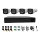 4 kamerás AHD megfigyelő rendszer – 1080P (2MP) kültéri kamerák, éjjellátás, P2P távoli elérés, PAL