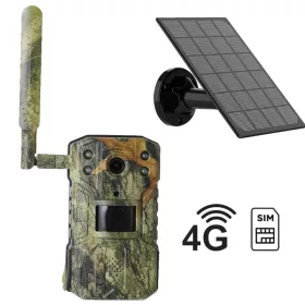   4G SIM napelemes vadkamera élőkép, PIR mozgásérzékelő, QHD videó, éjszakai mód