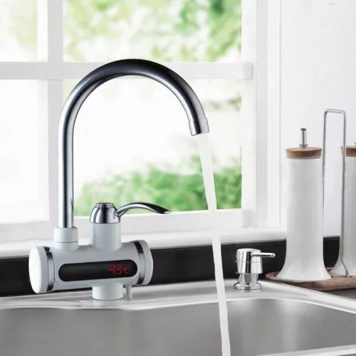 Worth Air RY-001 alsó, fali bekötésű átfolyós vízmelegítő csaptelep - Nincs melegvíz a lakásban? Pillanatok alatt tehetsz ellene!