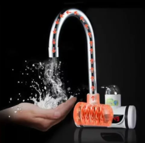 Worth Air RY-001-1 Hátsó, fali bekötésű átfolyós vízmelegítő csaptelep  - Nincs melegvíz a lakásban? Pillanatok alatt tehetsz ellene!