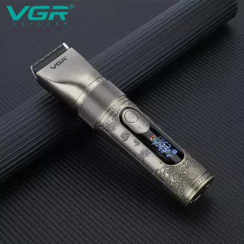 VGR V-659 Professzionális Hajvágó – Kerámia és porfém ötvözetű pengével, Zoom Wheel állítás, IPX7 vízálló, 6500–7500 RPM, 300 perc üzemidő