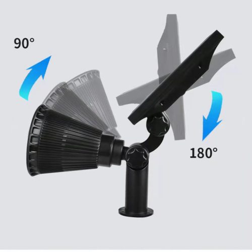 Prenosná solárna lampa s 7 LED diódami, studená biela