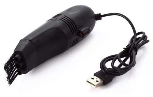 V bunke je text USB vysávač.