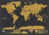 Škrabacia mapa sveta, cestovná - Darujte takúto škrabiacu mapu a inšpirujte svojho milovaného na objavovanie sveta!