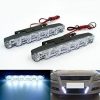 Automobilové denné svetlo 8 LED - Dekoratívne extra osvetlenie kdekoľvek, ľahko sa inštaluje, odolné proti nárazom a vode.