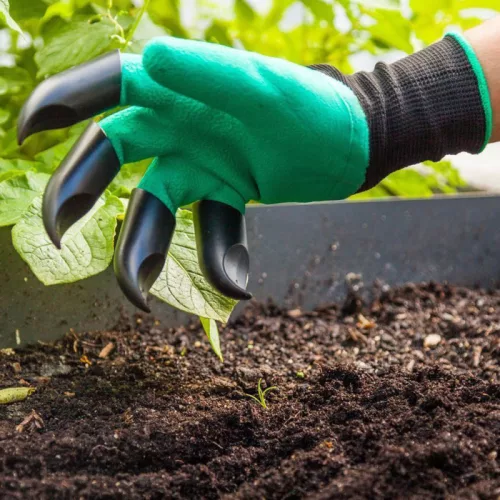 Záhradná lopata rukavice