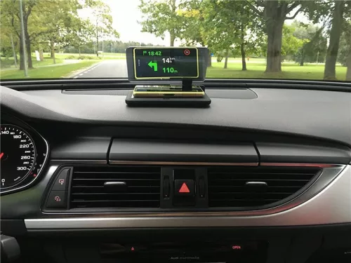 GPS HUD displej pre smartfóny – Premietnite obrazovku svojho telefónu na priehľadný displej!