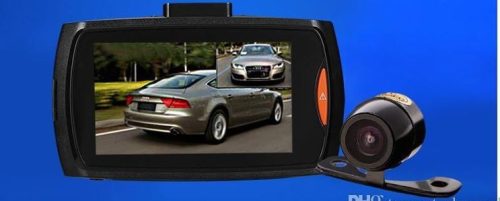 Palubná a cúvacia kamera Full HD s maďarským menu - Dvojkamerový záznamník udalostí