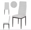 Biela stolička do obývačky/jedálne, 4 ks