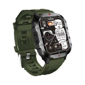   Laxasfit H11 Inteligentné hodinky so zelenou farbou - s maďarskými ponukami, meranie pulzu, spánku, počasia a úrovne kyslíka v krvi.