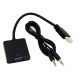 HDMI - VGA adaptér, s audio konverziou