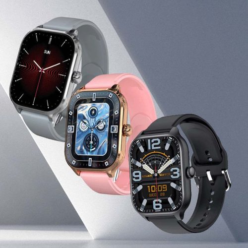 Laxasfit H9 Pro Max ružové inteligentné hodinky s maďarským menu