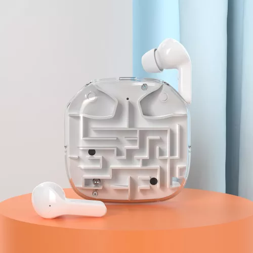 Bezdrôtové slúchadlá bluetooth Maze, biela