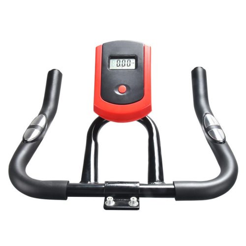 Rotujúci bicykel s LCD displejom a meraním pulzu.