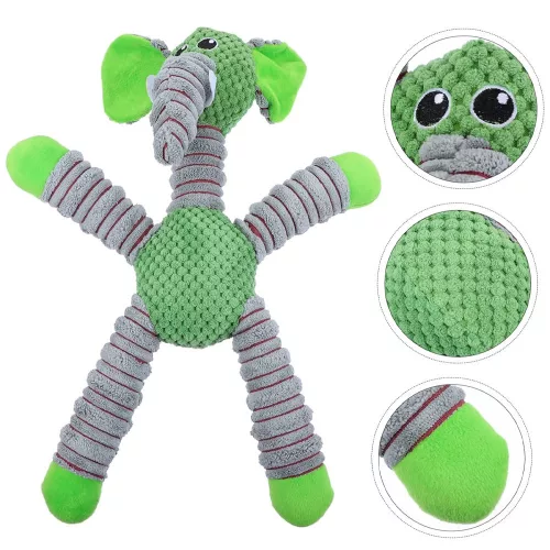 Plyšový sloník hračka pre psov s pípajúcim zvukom - extra silný - 42 cm