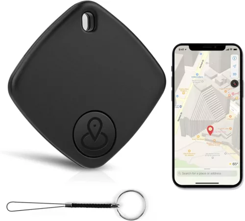 Inteligentný sledovač - Vyhľadávač kľúčov, telefónov, domácich zvierat, čierna