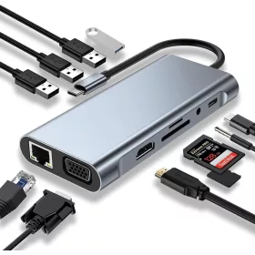 USB Type-C HUB – 11-portový rozbočovač