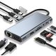 USB Type-C HUB 11-portový adaptér