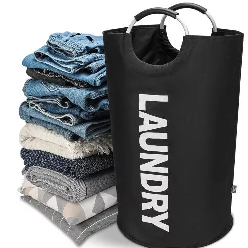 3-priehradkový skladací kôš na bielizeň