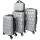 Súprava cestovných kufrov 4 ks sivá