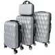 Súprava cestovných kufrov 4 ks sivá