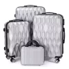 Súprava cestovných kufrov 4 ks sivá