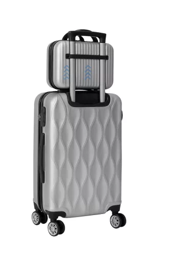 Súprava cestovných kufrov 4 ks sivá