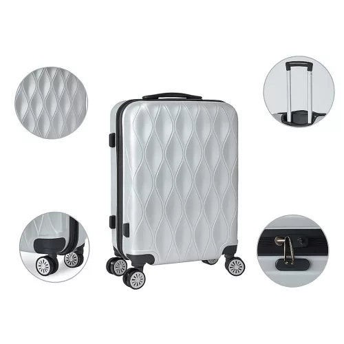 Súprava cestovných kufrov 4 ks sivá