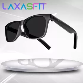   Inteligentné okuliare LAXASFIT s Bluetooth – s filtrom modrého svetla, pre bezdrôtové hovory + darčeková utierka