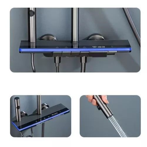 Prémium okos zuhanyrendszer digitális kijelzővel