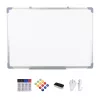 Magnetická biela tabuľa – tabuľa na zavesenie na stenu s možnosťou stierania, vhodná do domácnosti, kancelárie a na výučbu, 60 x 90 cm