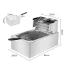 6-litrová elektrická fritéza – 2500 W