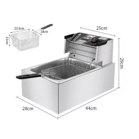 6-litrová elektrická fritéza – 2500 W