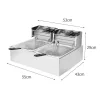 12-litrová elektrická fritéza – 2 × 2500 W