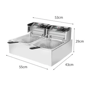 12-litrová elektrická fritéza – 2 × 2500 W