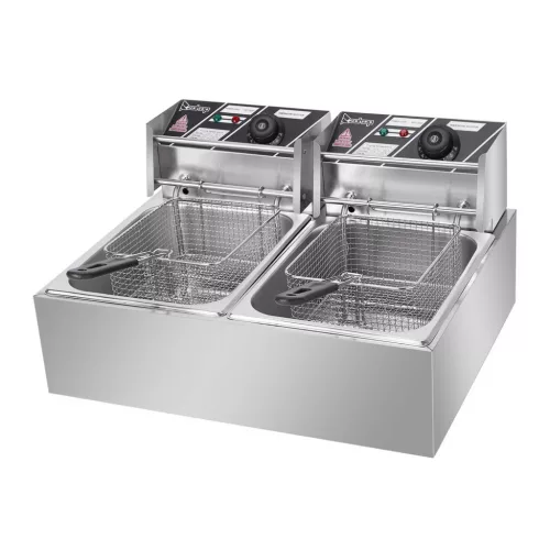 12-litrová elektrická fritéza – 2 × 2500 W