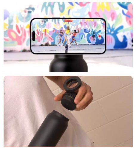 Termosz magsafe gyűrűvel, 710 ml, fekete