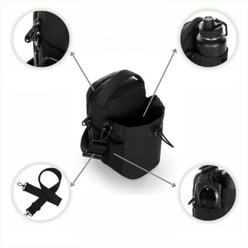 Mágneses kulacstartó táska - Prémium hordozó táska sportkulacshoz és mindennapi használathoz