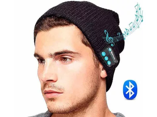 Modrá bluetooth čiapka