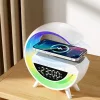 Mini multimediálny reproduktor s Bluetooth, bezdrôtová nabíjacia podložka, budík, RGB LED lampa