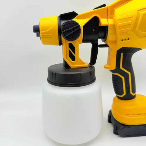 Vezeték nélküli festékszóró pisztoly 2 db 24V akkumulátorral