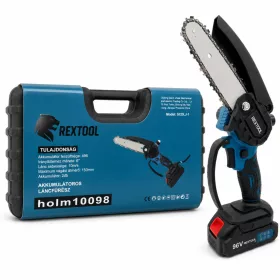 Akumulátorová píla Rextool s 2×96 V akumulátormi
