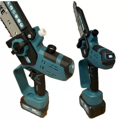 Flinke FK-8040 elektromos láncfűrész 2 DB 68V akkumulátorral, olajzással és LCD kijelzővel