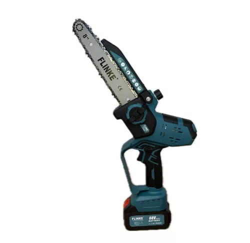 Flinke FK-8040 elektromos láncfűrész 2 DB 68V akkumulátorral, olajzással és LCD kijelzővel