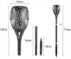 Solárna lampa, fakľa, LED lampa, 78 cm, na zapichnutie do záhradného stĺpika