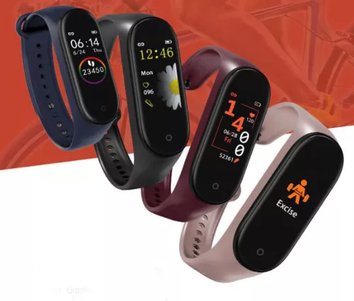 Modrý inteligentný náramok Thor.